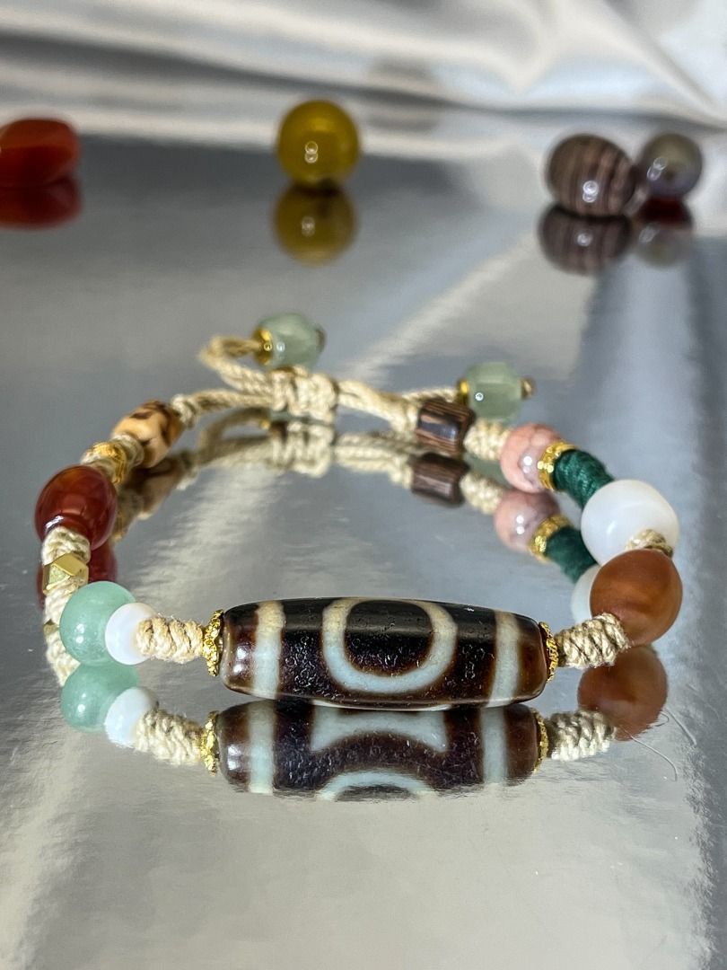dzi beads bracelet Pure dZi heaven and earth of dzi bead