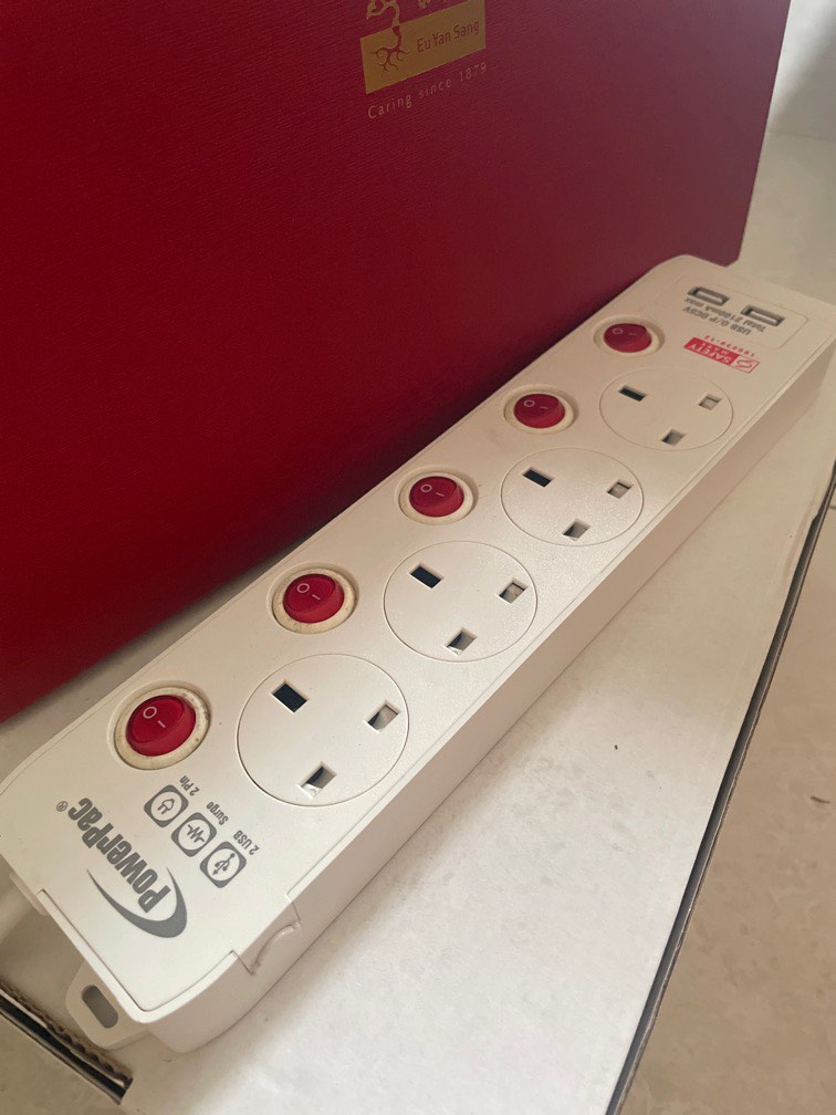 5 + 2USB outlets Extension Cord, TV & Home Appliances, Electrical