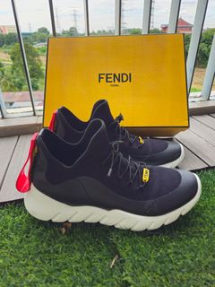 Fendi knit think colorblock sneakers outlet