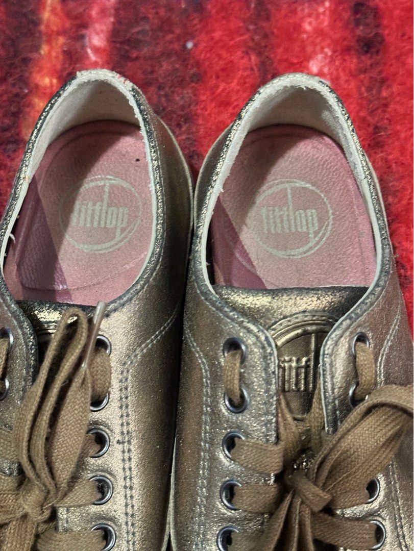 Fitflop clearance gold sneakers