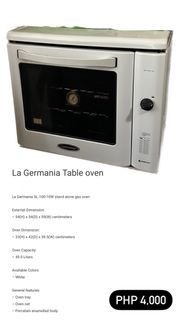 FOR SALE! La Germania Table Oven