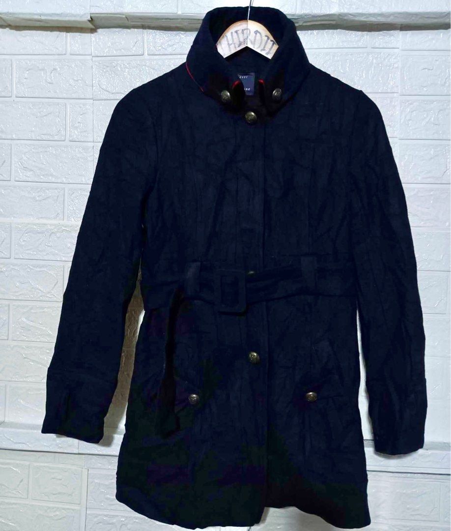Forever 21 Wool Trench Coat Women s Fashion Coats Jackets and