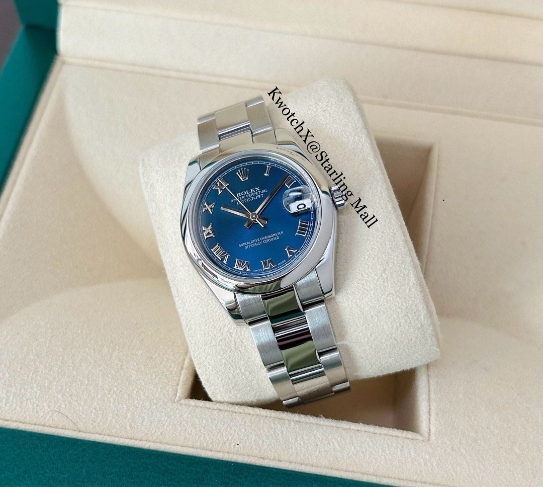 Fullset Rolex Datejust 31mm Blue 178240 Luxury Watches on
