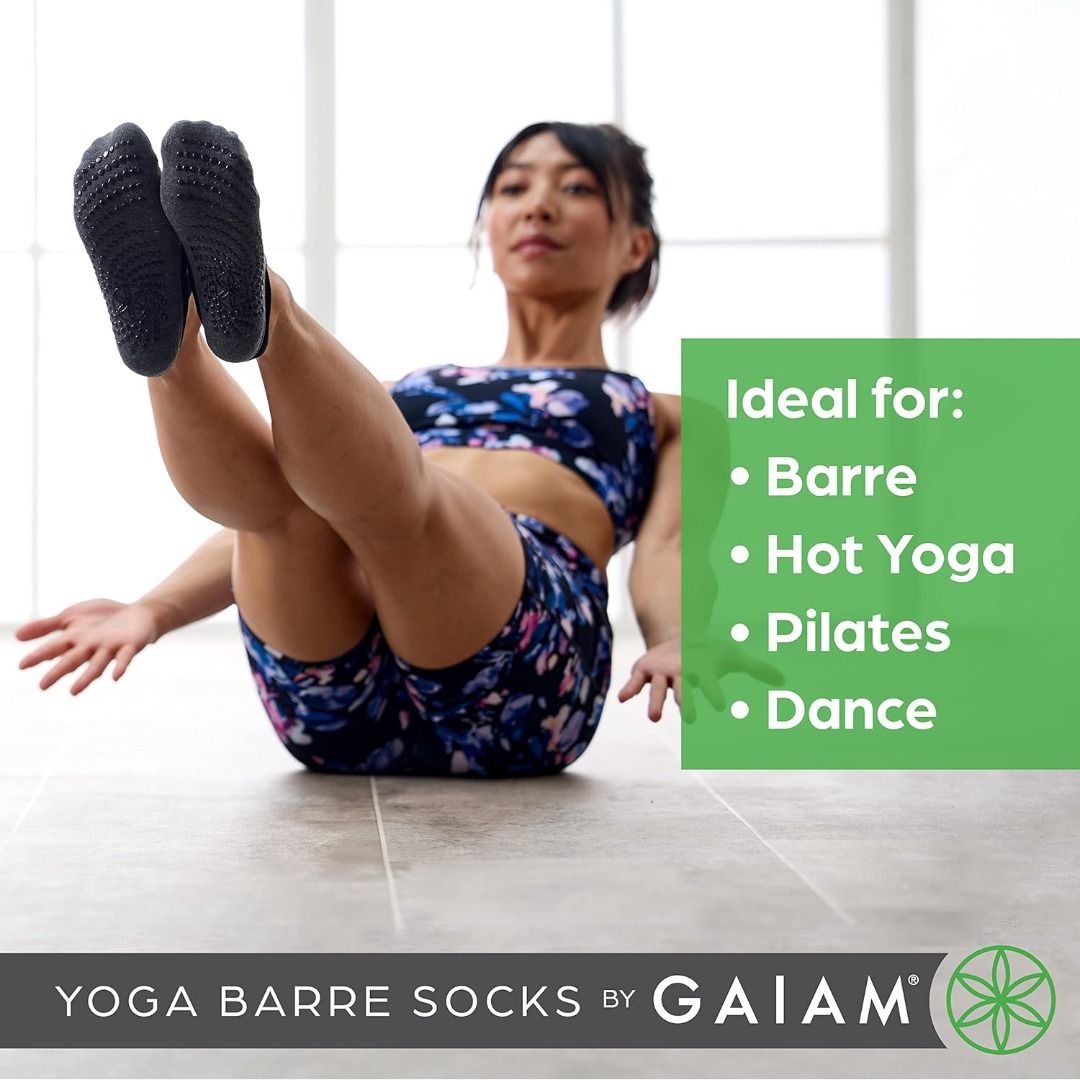 GAIAM toeless socks for pilates yoga, Women's Fashion, Activewear on  Carousell