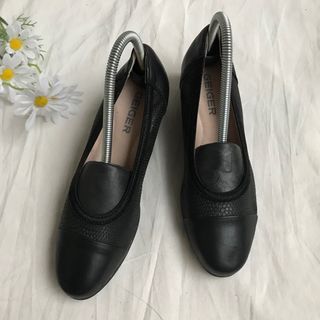 GEIGER genuine leather office pump shoes