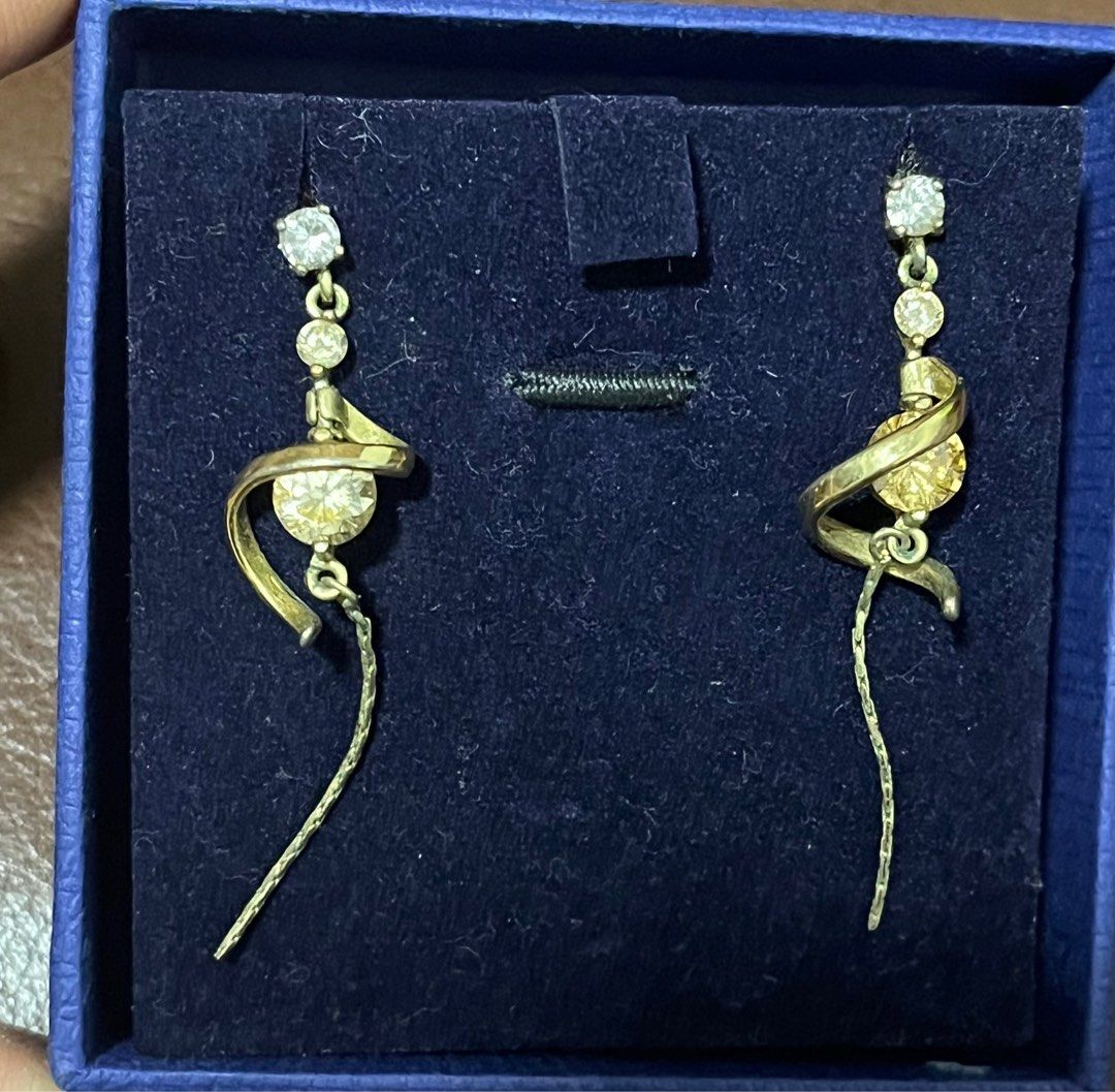 Gold cheap coated earrings