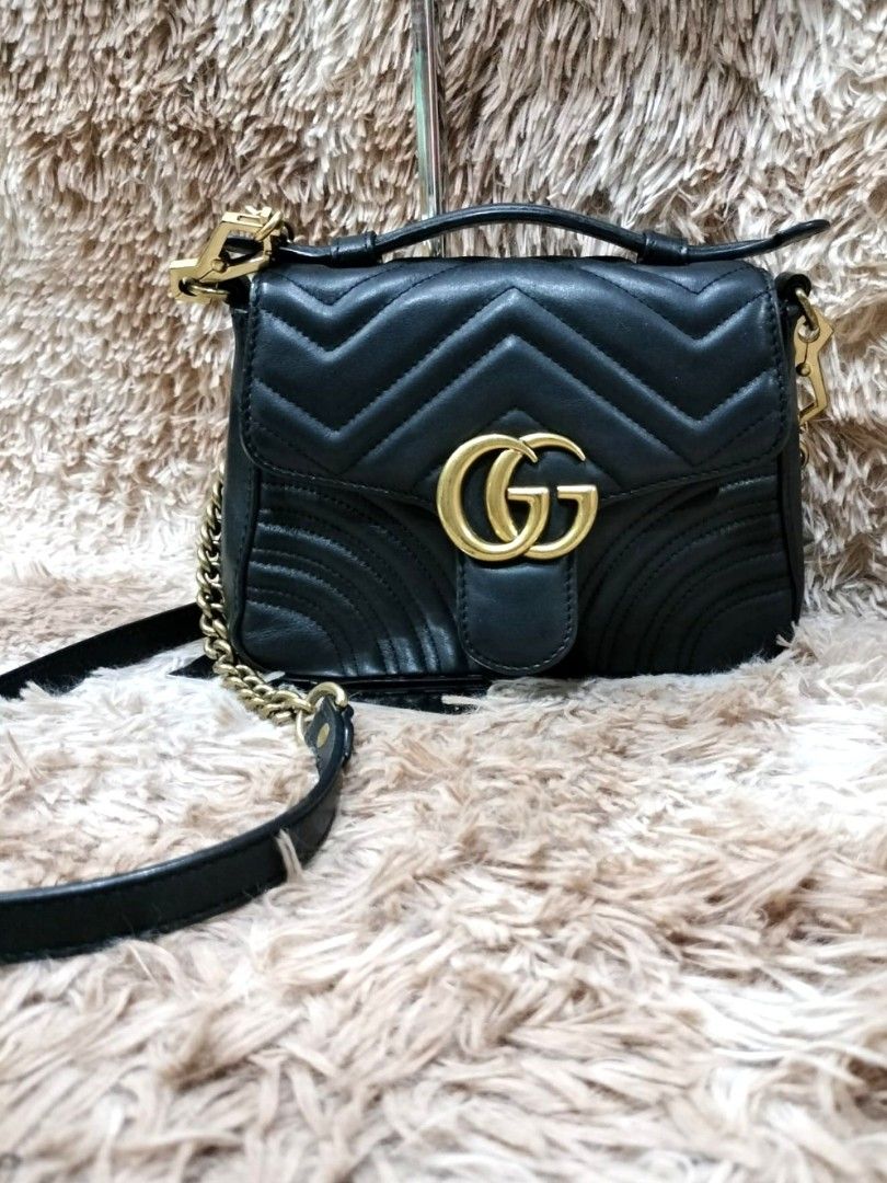 Gucci marmont deals black crossbody