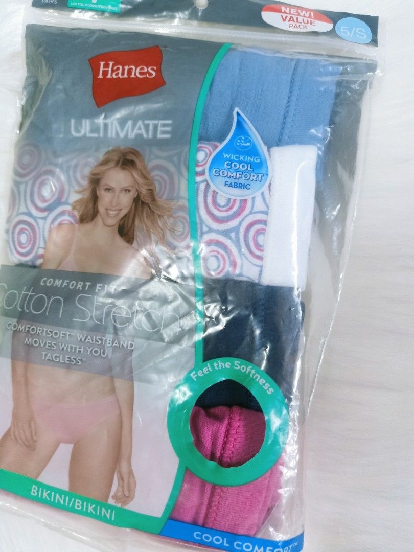 Hanes Bikini Underwear 4 Pieces, Women's Fashion, Undergarments