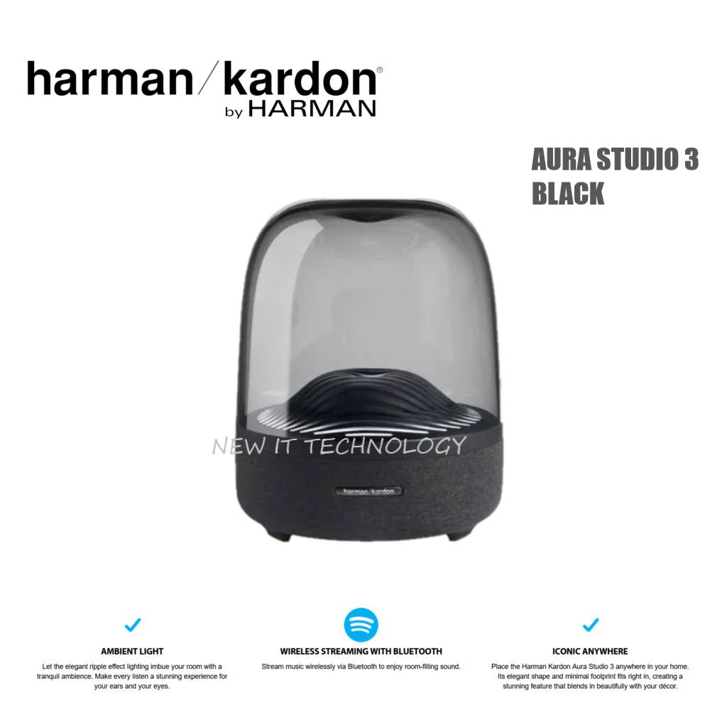 Harman Kardon Aura Studio 4 Wireless Bluetooth Speaker 360 Room-filling  Speaker