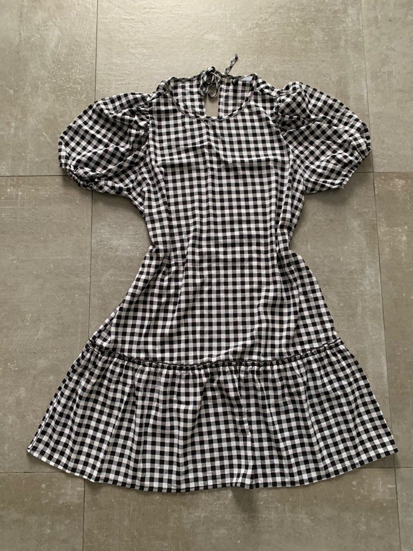 H M checkered dress
