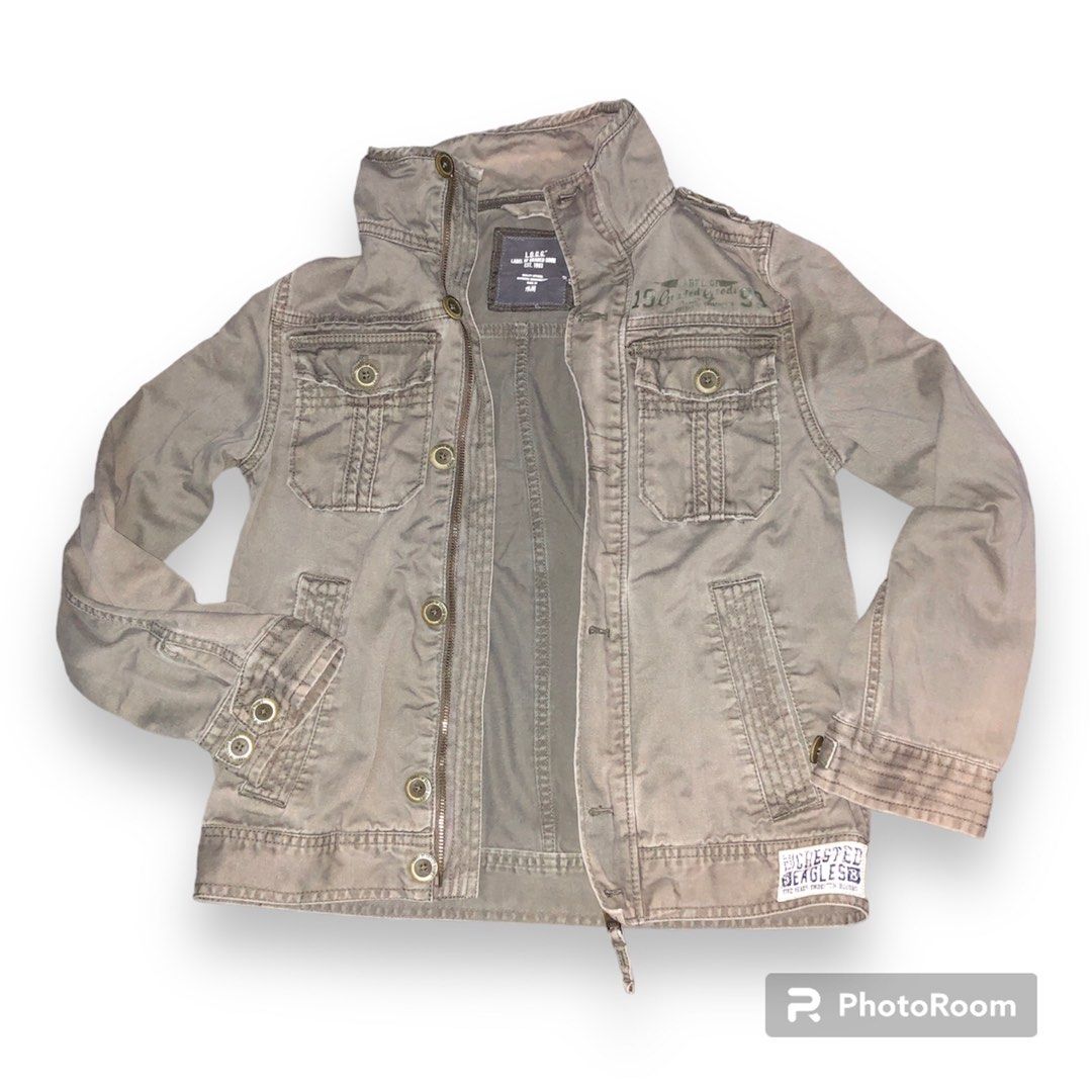 H M Military Style Jacket Men s Fashion Coats Jackets and