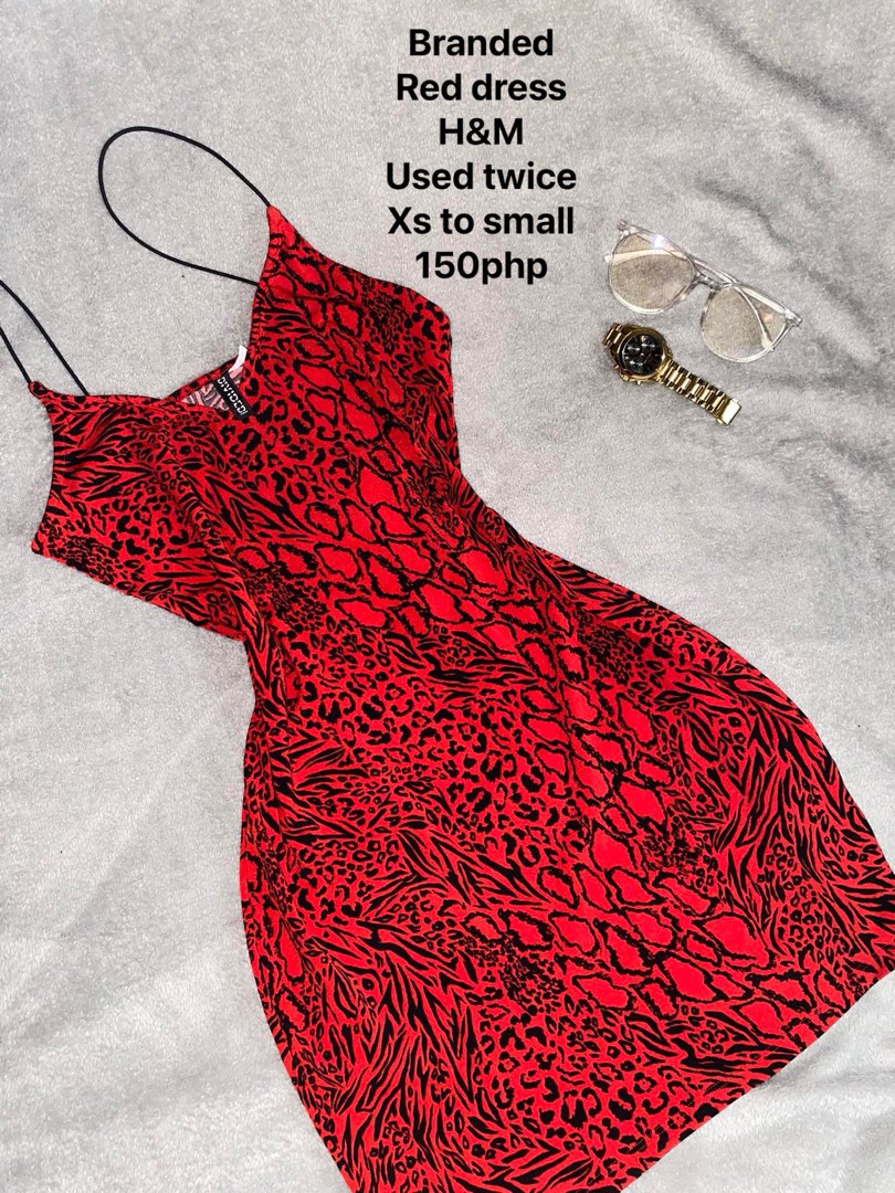 H M red dress Women s Fashion Dresses Sets Dresses on Carousell