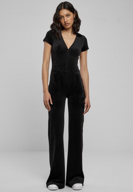 H M velvet jumpsuit Women s Fashion Dresses Sets Jumpsuits on Carousell