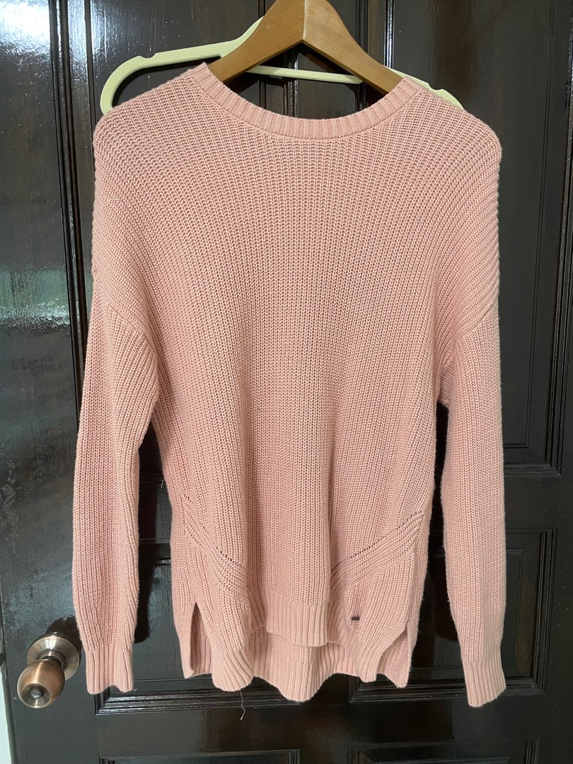 Hollister pink sweater store
