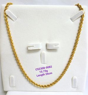 Hollow Gold Rope Chain