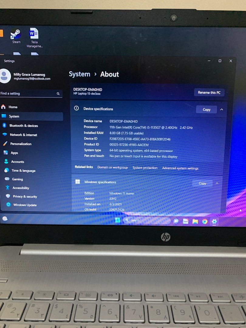 HP LAPTOP 15-dw3xxx, Computers & Tech, Laptops & Notebooks on Carousell
