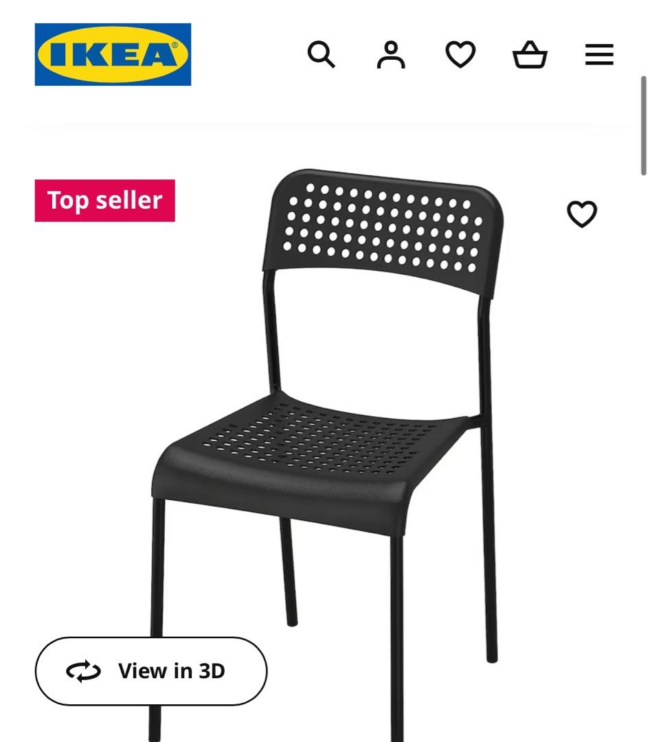 Adde on sale chair black