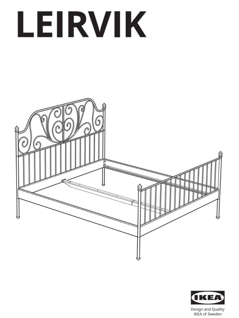 Ikea Bed Frame Leirvik full set, dismantled, ready to deliver