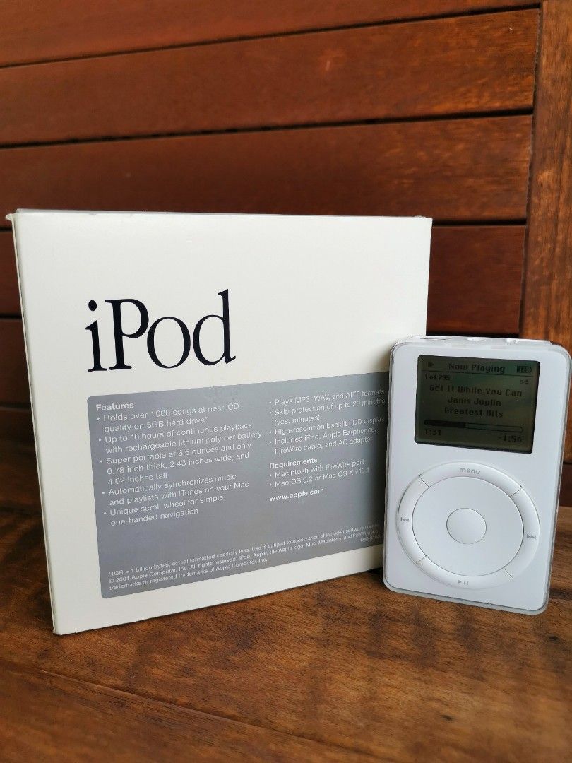 Apple iPod 初代 m8541 5GB m8513j/ iPod 1st Gen Boxed Vintage (M8541), Audio, Portable Audio