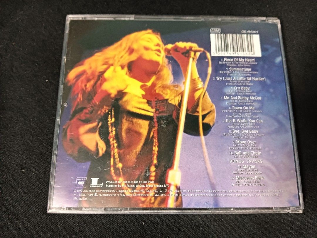 Janis Joplin Greatest Hits, Hobbies & Toys, Music & Media, CDs & DVDs
