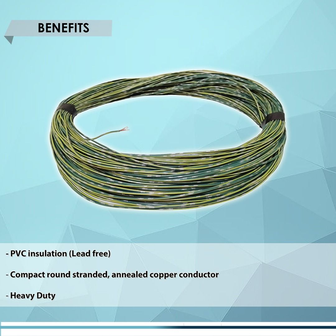 JAPAN AUTO WIRE PURE COPPER #18-AWG STRANDED HEAVY DUTY, 1-meter per ...