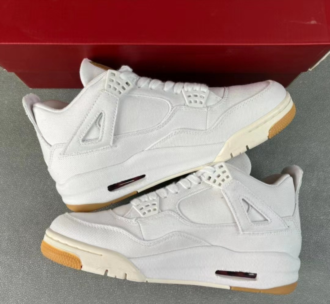 jordan 4 levis white
