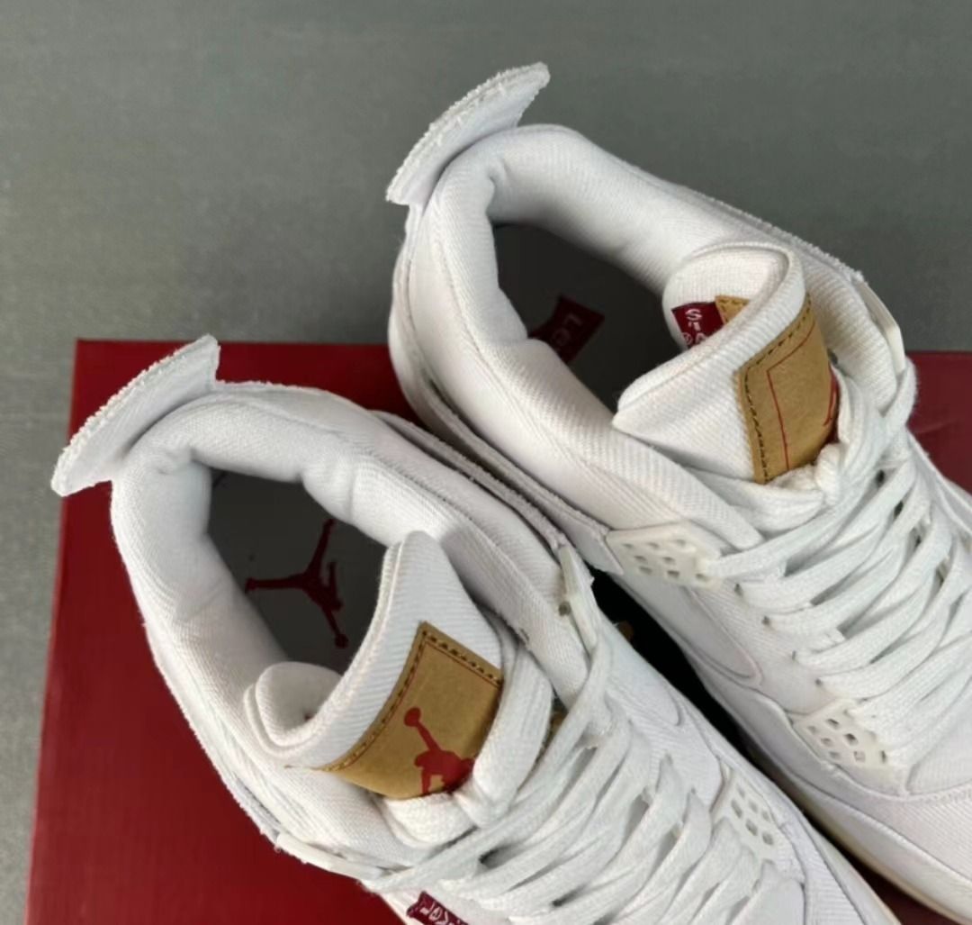 jordan 4 levis white