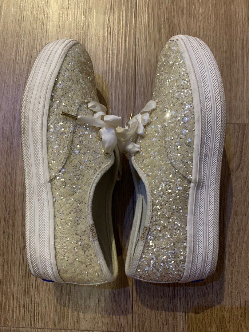 Keds x Kate Spade Glitter Platform Sneakers Luxury Sneakers