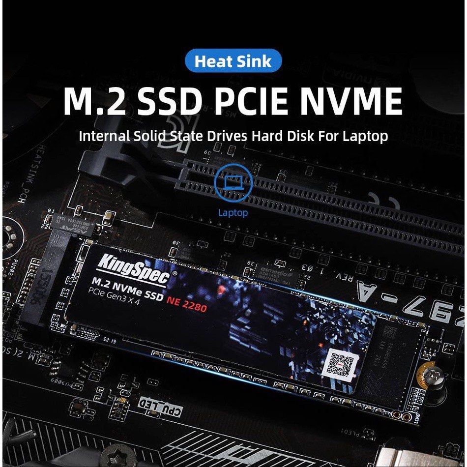 KingSpec SSD 2TB Internal Solid State Drive M.2 NVMe 2280 PCIe 3.0
