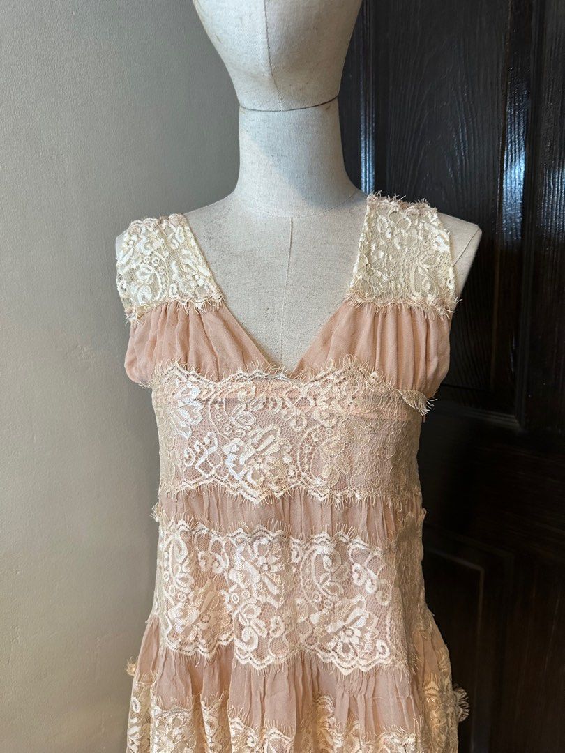 Lacy nude dress, Women's Fashion, Dresses & Sets, Dresses on Carousell