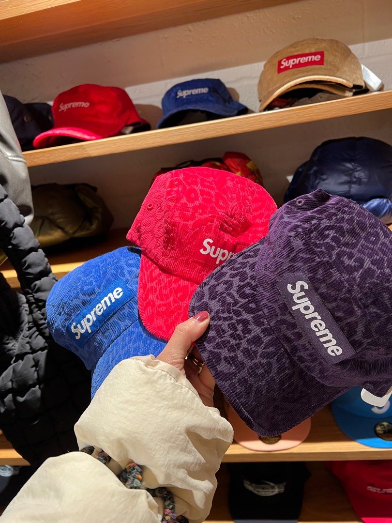 Supreme leopard camp online cap