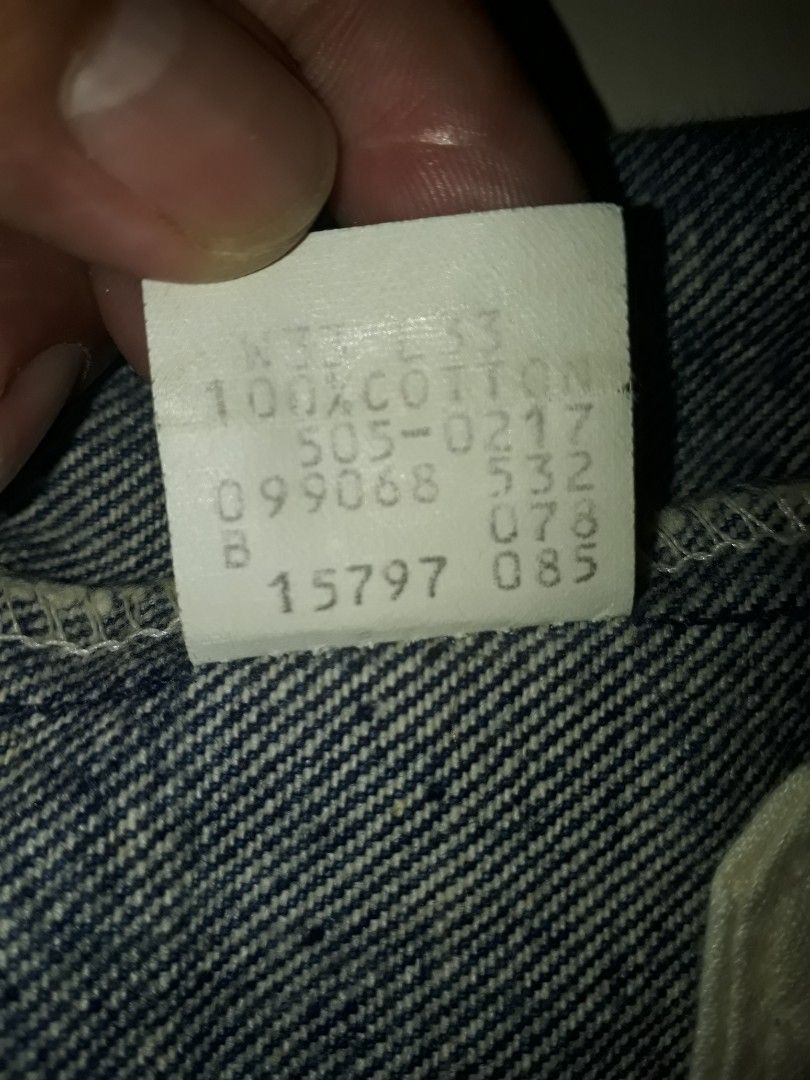 Levi's 505 USA Button 532 Zipper YKK USA 45, Men's Fashion, Bottoms