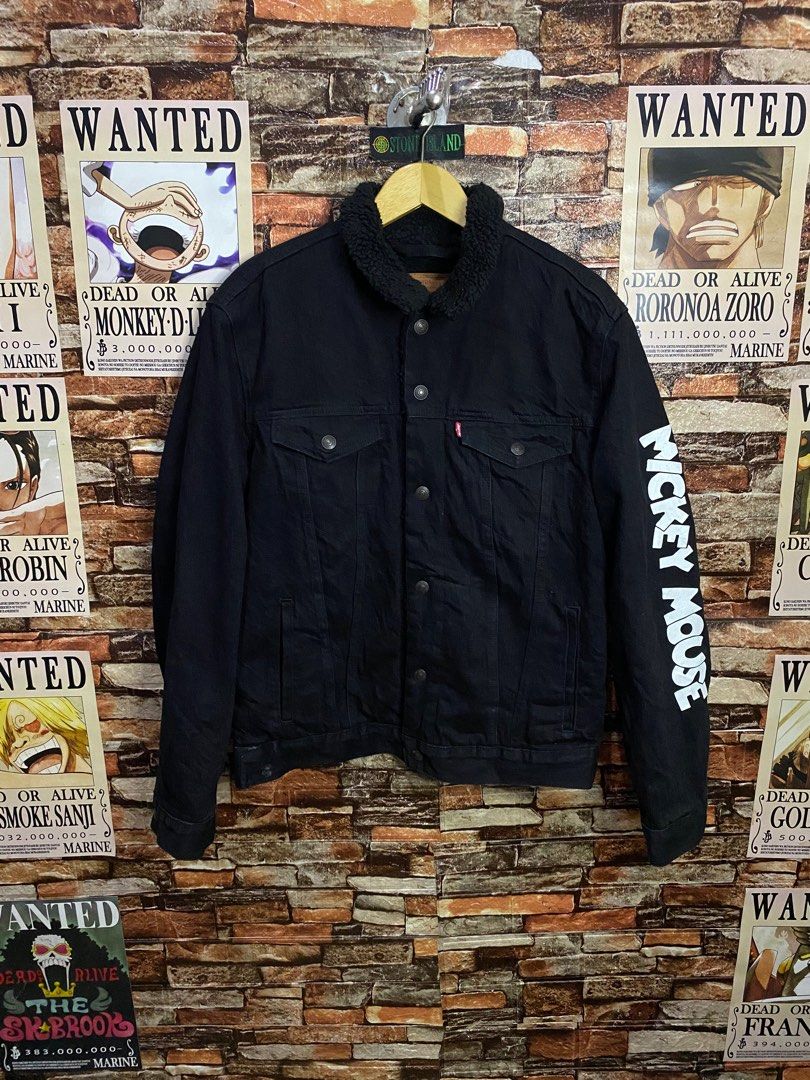 Levi's x mickey mouse sherpa trucker denim jacket sales
