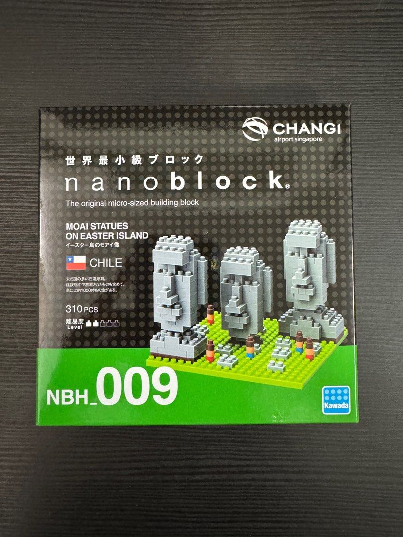 Limited Edition Nanoblock MOAI STATUES ON EASTER ISLAND NBH Lego Figure Action Travel Collectibles Souvenir