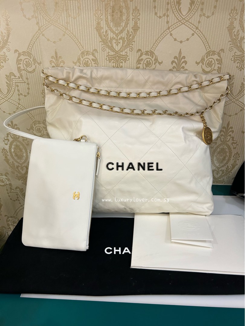 Chanel 22 mini hobo black ghw, Luxury, Bags & Wallets on Carousell