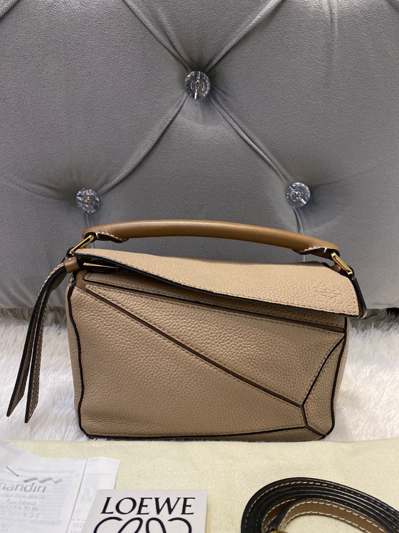 Loewe puzzle small sand mink 2025