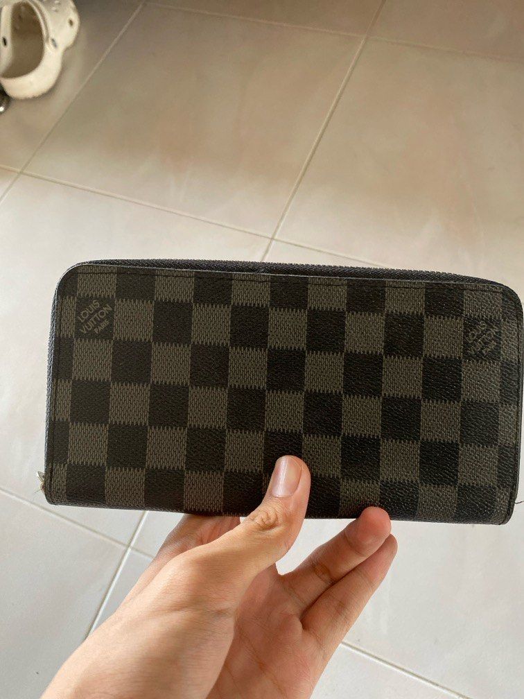lv double zipper wallet