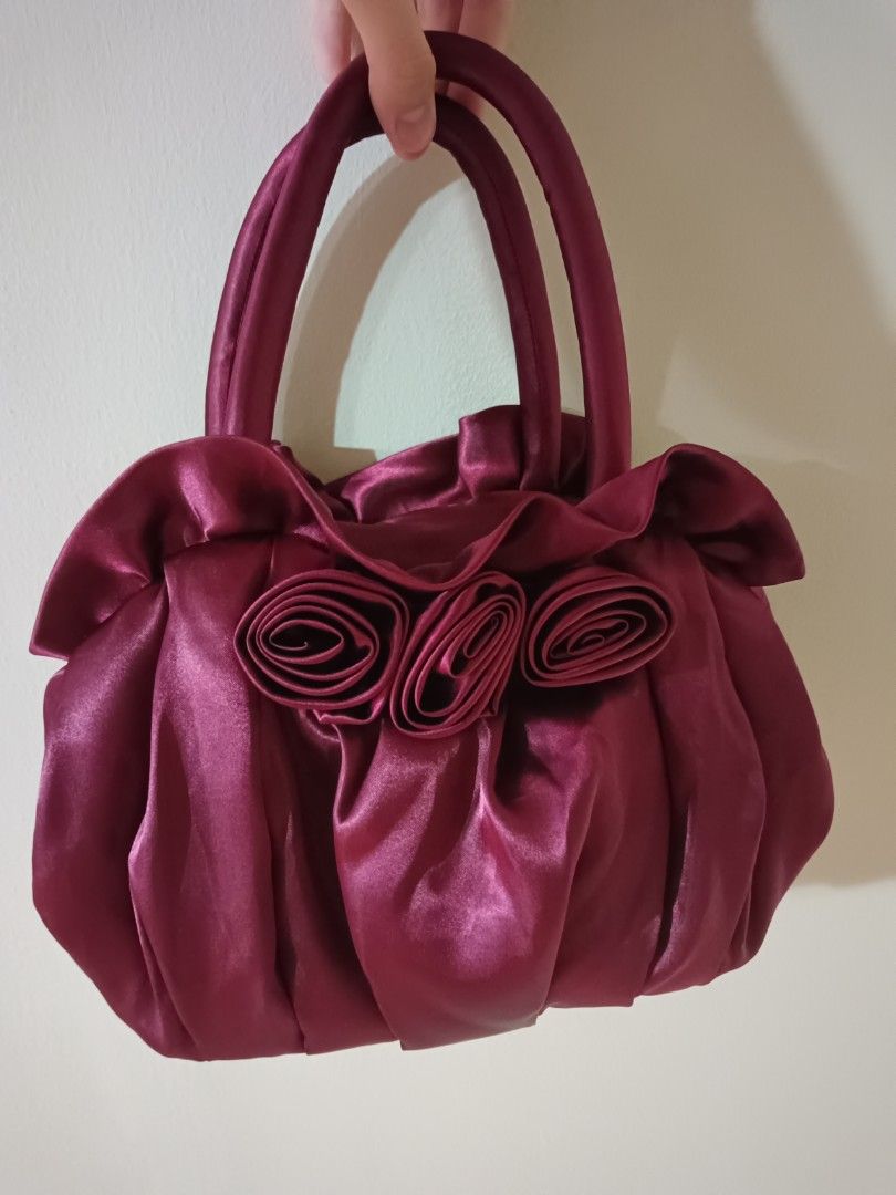Maroon purse cheap