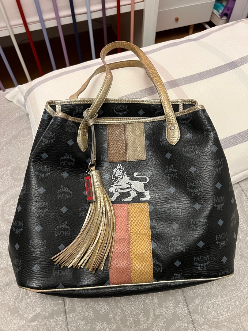 MCM Tote Bag, Luxury, Bags & Wallets on Carousell