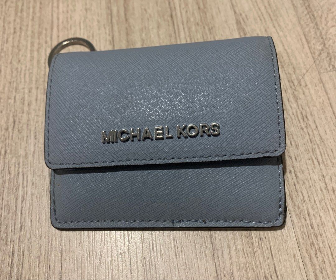 Michael kors on sale card holder grey