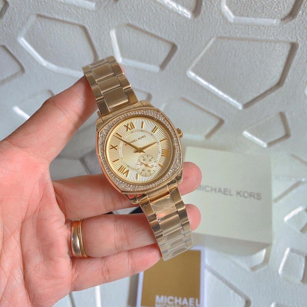 MK BRYN ALL GOLD DIAL AUTHENTIC WATCH Women s Fashion Watches Accessories Watches on Carousell