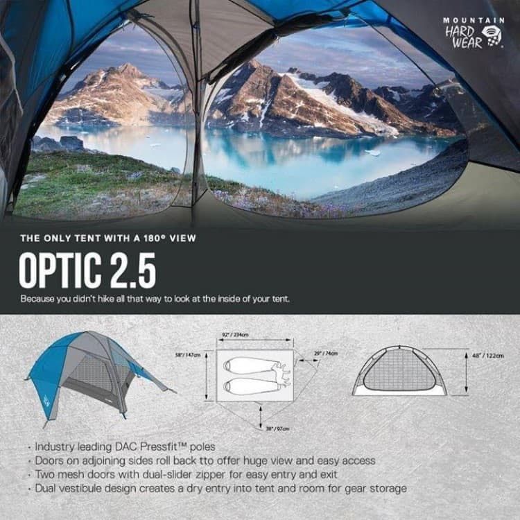 Mountain hardwear optic 2.5 on sale tent