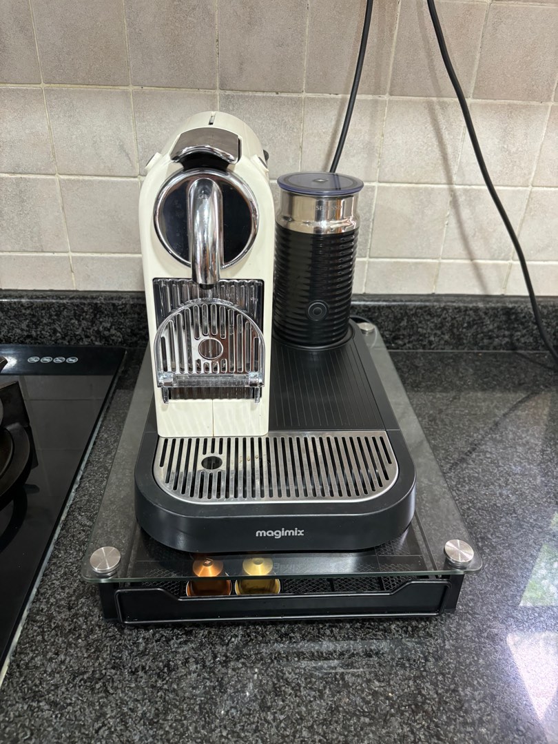 Nespresso Magimix with milk frother, TV & Home Appliances, Kitchen