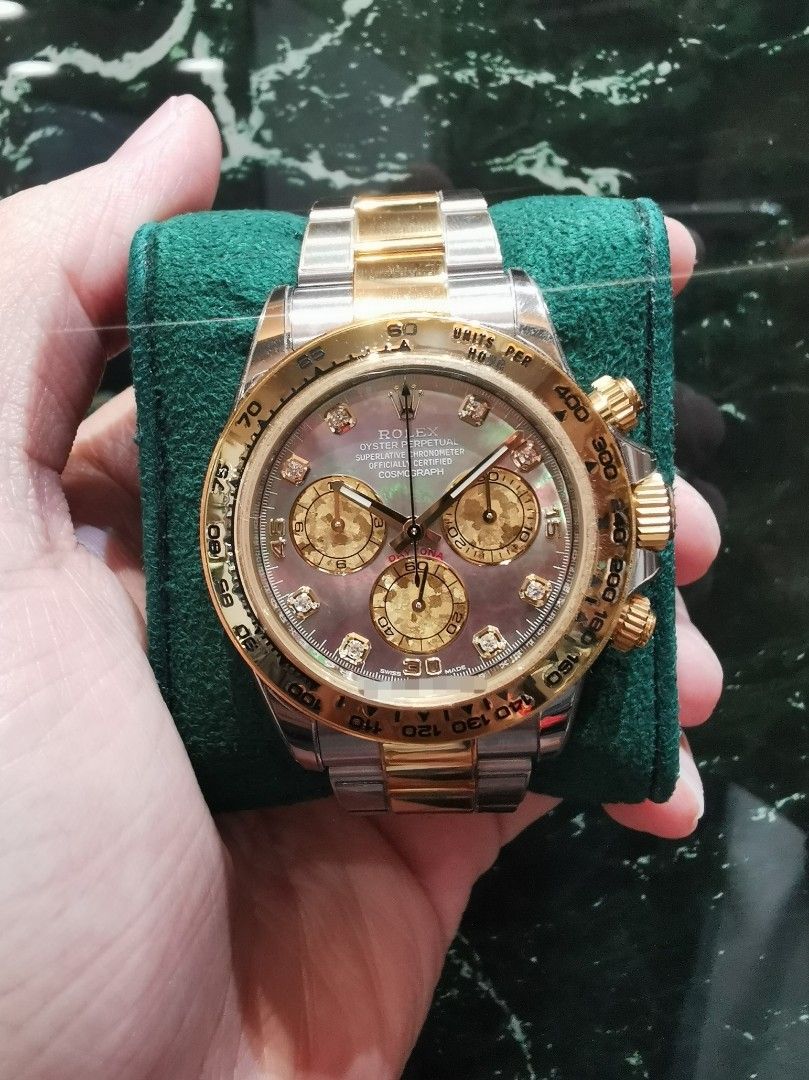 Daytona half shop gold diamond