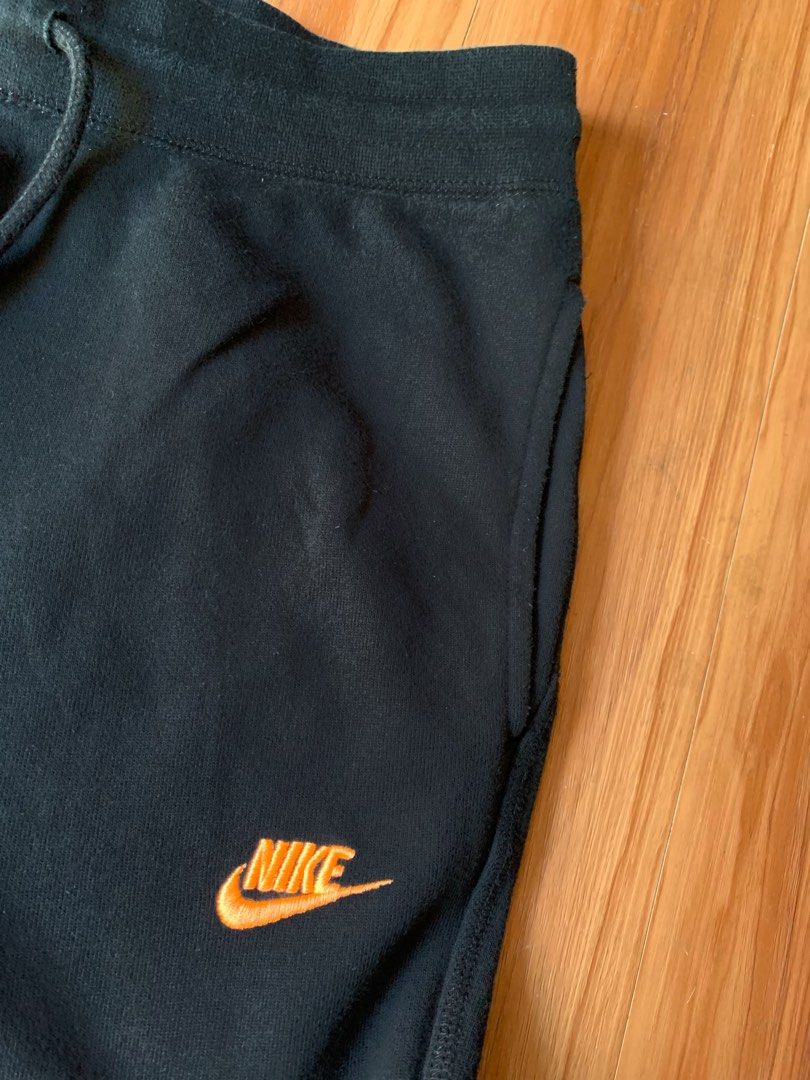 mens black and gold nike sweatsuit