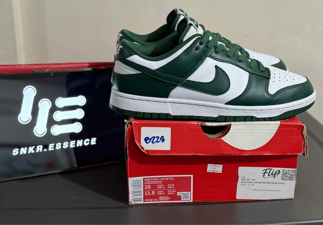 spartan green dunk lows