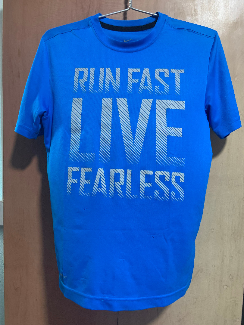 Run fast live fearless nike shirt discount