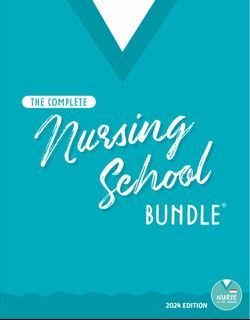 (pdf) NURSING SCHOOL BUNDLE 2024 edition and other books