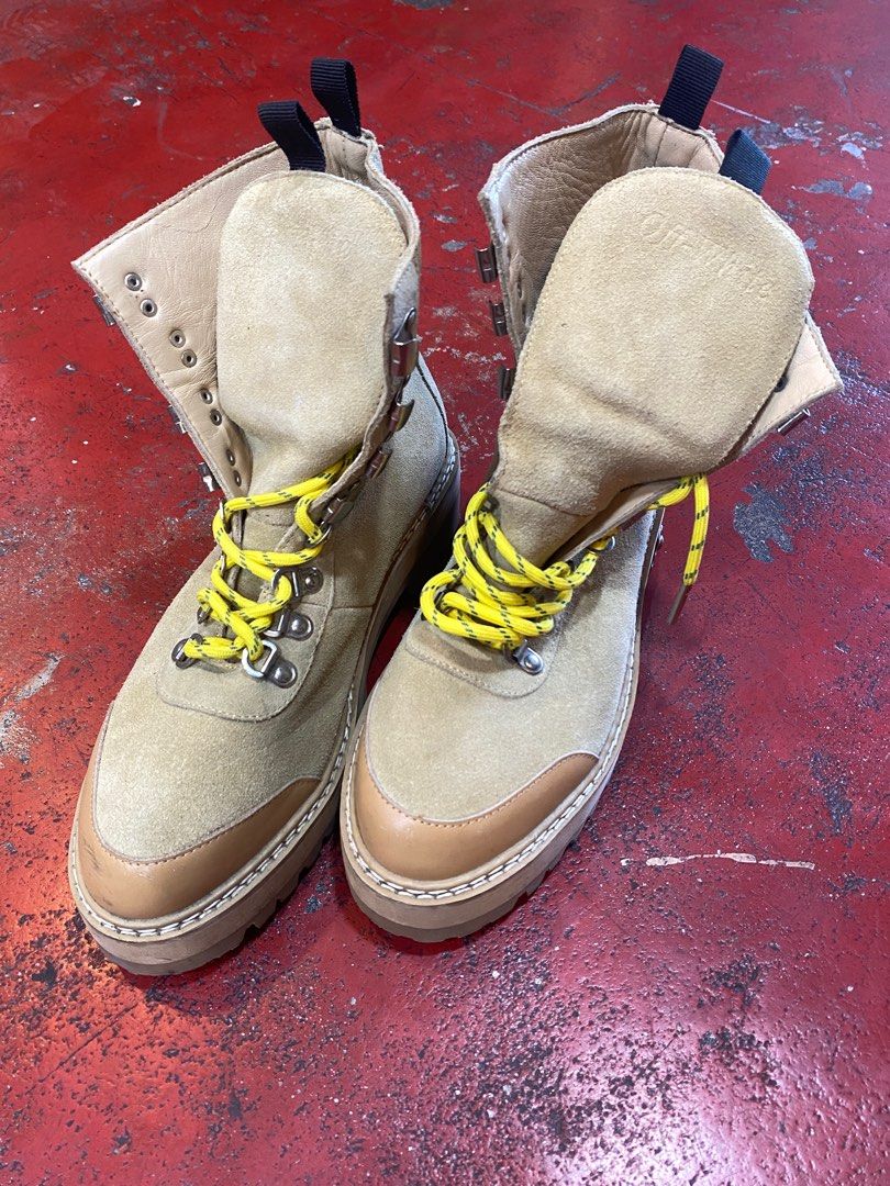 Off white hiking boots mens best sale