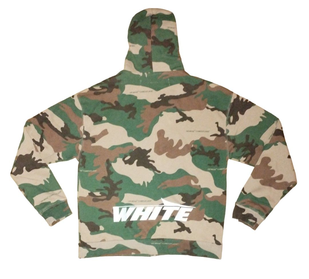 Off White Camouflage hoodie Men s Fashion Coats Jackets and Outerwear on Carousell